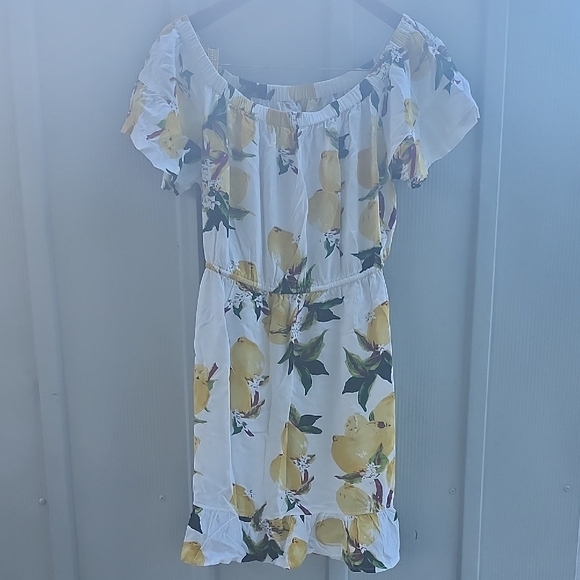 Blue Island Floral Off-Shoulder Dress - Picture 6 of 9